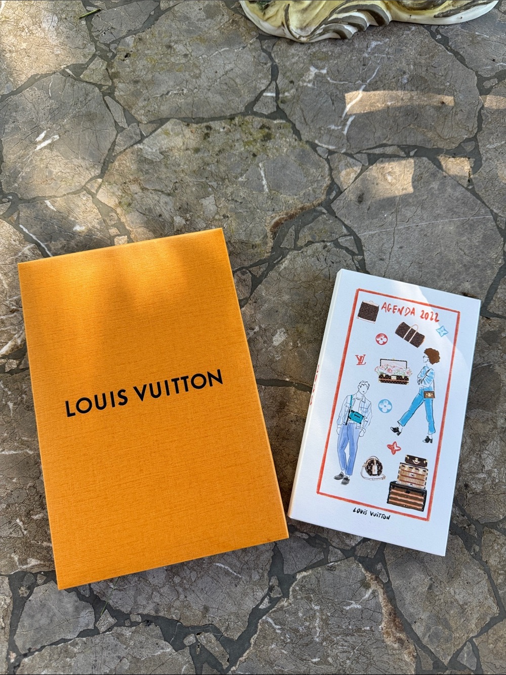 Louis Vuitton Agenda MM 2022 Daily Refill Packaging Box Set DIY Craft Storage